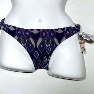 Bikini Swimsuit Bottom Small single piece bathing suit by Becca NWT Purple